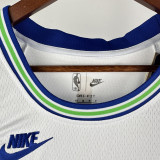23-24 TIMBERWOLVES ERDWARDS #5 White Top Quality Hot Pressing NBA Jersey(Retro Logo)