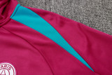 24-25 PSG Jujube red Hoodie Half Pull Tracksuit #F598半拉连帽