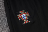 24-25 Portugal Black Half Pull Tracksuit (半拉链)