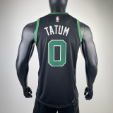 22-23 CELTICS TATUM #0 Black Top Quality Hot Pressing NBA Jersey (Trapeze Edition) 飞人版