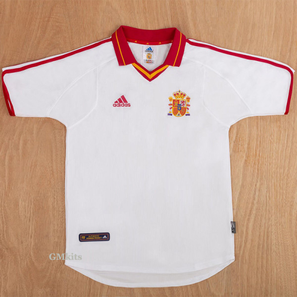 2000 Spain Away Retro Soccer Jersey