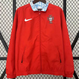 24-25 Portugal Red & Blue Double Sided Windbreaker (双面风衣)