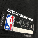 22-23 Pistons CUNNINGHAM #2 Black Top Quality Hot Pressing NBA Jersey (Trapeze Edition)