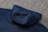 24-25 CHE Royal blue Hoodie Half Pull Tracksuit #F552半拉连帽