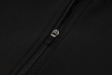 2025 AD Black Half Pull Tracksuit (半拉链)
