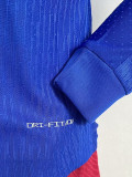 24-25 France Home Long Sleeve Player Version Soccer Jersey (长袖球员)