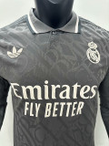 24-25 RMA Third Long Sleeve Player Version Soccer Jersey (长袖球员)