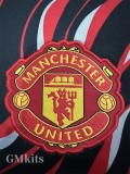 24-25 Man Utd Red Black Fans Training shirts