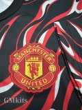 24-25 Man Utd Red Black Fans Training shirts