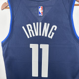 Dallas Mavericks IRVING #11 Royal blue Top Quality Hot Pressing NBA Jersey(雪山)