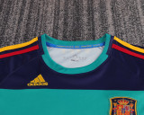 2010 Spain Green Goalkeeper Retro Kids Soccer Jersey