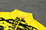 24-25 Dortmund Yellow Black Half Pull Tracksuit (半拉链)