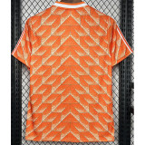 1988 Netherlands Home Retro Soccer Jersey（队标缕空）