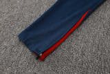 2024 NK Royal Blue Half Pull Tracksuit #05(半拉链)(红色领)