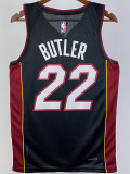 22-23 HEAT BUTLER #22 Black Top Quality Hot Pressing NBA Jersey (V领）