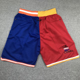 Rockets Knicks Red blue City Edition Top Quality NBA Pocket Pants *火箭拼尼克斯