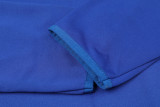 2024 AD Blue Kids Half Pull Tracksuit (童装)(半拉链)