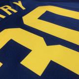 22-23 WARRIORS CURRY #30 Royal blue Top Quality Hot Pressing NBA Jersey (Trapeze Edition)