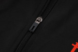 24-25 Man Utd Black Jacket Tracksuit #A796