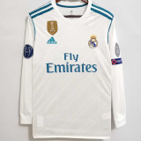 2017-2018 RMA Home Long Sleeve Retro Soccer Jersey (长袖)