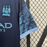 2015-2016 Man City Away Royal Blue Retro Soccer Jersey