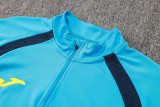 2024 JOM Lake Blue Half Pull Tracksuit (半拉链)