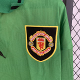1992 Man Utd Away Long Sleeve Retro Soccer Jersey (长袖)