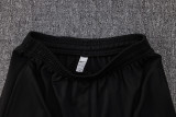 24-25 PSG Black Half Pull Tracksuit (半拉链)(红色领)