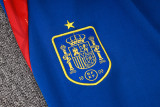 24-25 Spain Light blue Half Pull Tracksuit (半拉链)