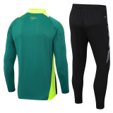 24-25 Algeria Dark green Half Pull Tracksuit (半拉链)