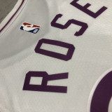 2018-19 Timberwolves ROSE #25 White Retro Top Quality Hot Pressing NBA Jersey