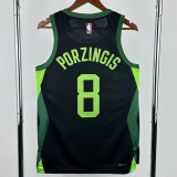 24-25 CELTICS PORZINGIS #8 Black City Edition Top Quality Hot Pressing NBA Jersey