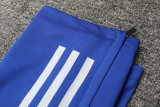 2024 AD Blue Kids Half Pull Tracksuit (童装)(半拉链)