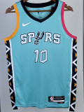 22-23 SA Spurs SOCHAN #10 Blue City Edition Top Quality Hot Pressing NBA Jersey