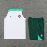 24-25 Portugal White Tank top and shorts suit