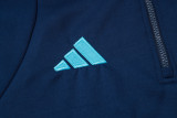 24-25 ARS Royal blue Hoodie Half Pull Tracksuit #F607半拉连帽