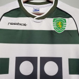 2001-2002 Sporting Lisbon Home Retro Soccer Jersey