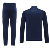 2024 AD Royal Blue Half Pull Tracksuit #AB06 (半拉链)