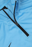 2024 NK Blue Half Pull Tracksuit (半拉链)