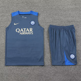 24-25 INT Dark gray Tank top and shorts suit