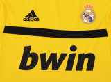 2011-2012 RMA Yellow GoalKeeper Kids Retro Soccer Jersey