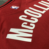 Trail Blazers McCOLLUM #３Red Trapeze Edition Top Quality Hot Pressing NBA Jersey