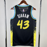 23-24 Indiana Pacers SIAKAM #43 Black City Edition Top Quality Hot Pressing NBA Jersey