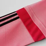 2015-2016 JUV Away Pink Retro Long Sleeve Soccer Jersey (长袖)