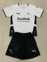 24-25 Derby County Home Kids Soccer Jersey