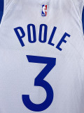 22-23 WARRIORS POOLE #3 White Top Quality Hot Pressing NBA Jersey (V领)