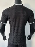 24-25 Man Utd Black Special Edition Player Version Training shirts *三叶草翻领