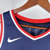 2018-19 Clippers GEORGE #13 Dark Blue City Edition Top Quality Hot Pressing NBA Jersey