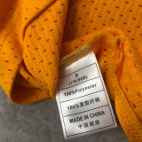 1984-85 LAKERS JOHNSON #32 Yellow Retro Top Quality Hot Pressing NBA Jersey(圆领)