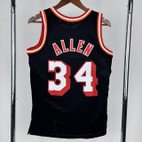 2013-2014 HEAT WADE #34 Black Retro Top Quality Hot Pressin g NBA Jersey